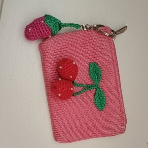 The Sak Pink Cherry Coin Purse